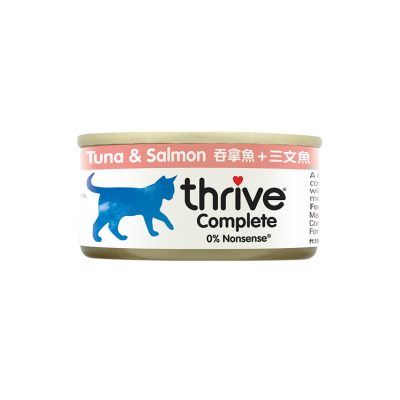 Thrive 貓罐頭 貓主食罐 吞拿魚+三文魚 75g