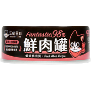 汪喵星球  鮮肉罐 貓罐頭 [經典主食罐] 低敏鴨肉 80g [98% 鮮肉無膠] (FM106)