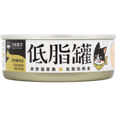 汪喵星球 低脂貓罐頭 [無膠主食罐] 清爽雞肉泥 80g  (FM254)