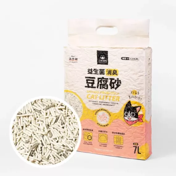 汪喵星球 貓砂 (原味) 益生菌消臭豆腐砂 7L [條型] (GC814)